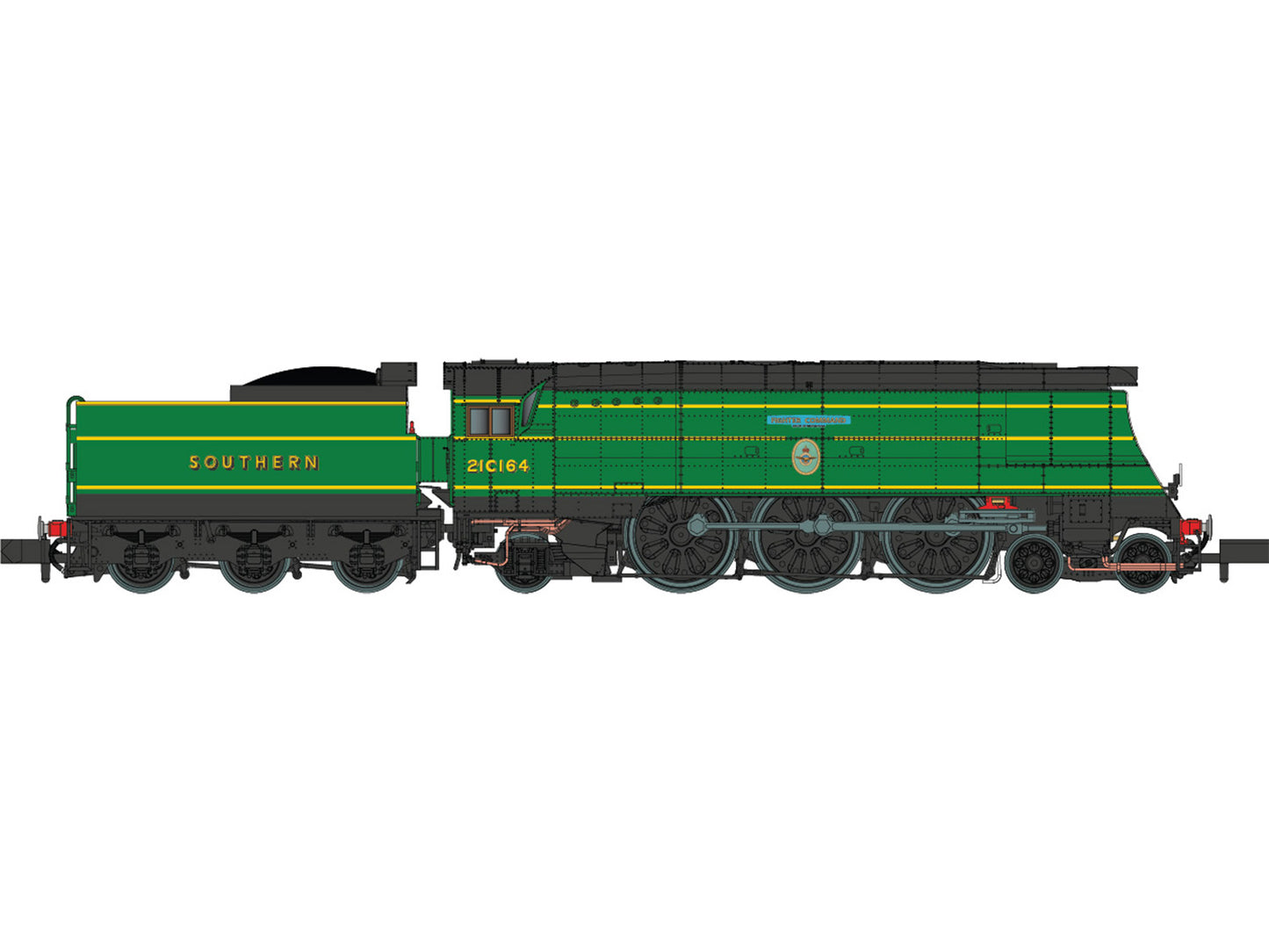 Dapol BofB 21C164 Fighter Command SR Malachite Green (DCC-Sound) DA2S-034-001S N Gauge