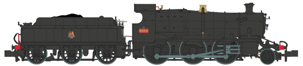Dapol 43xx 2-6-0 Mogul 6324 BR Early Black (DCC-Sound) DA2S-043-004S N Gauge