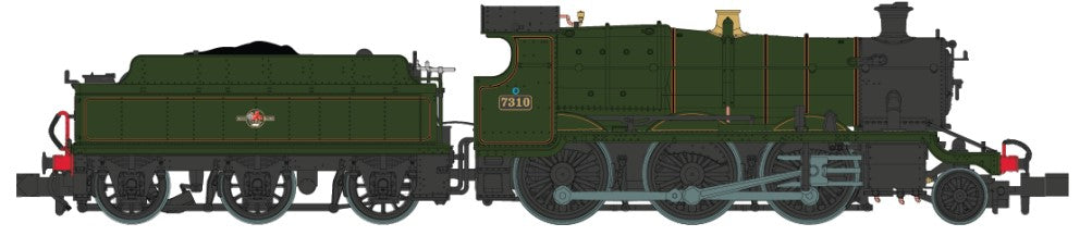 Dapol 43xx 2-6-0 Mogul 7310 BR Late Green (DCC-Fitted) DA2S-043-006D N Gauge
