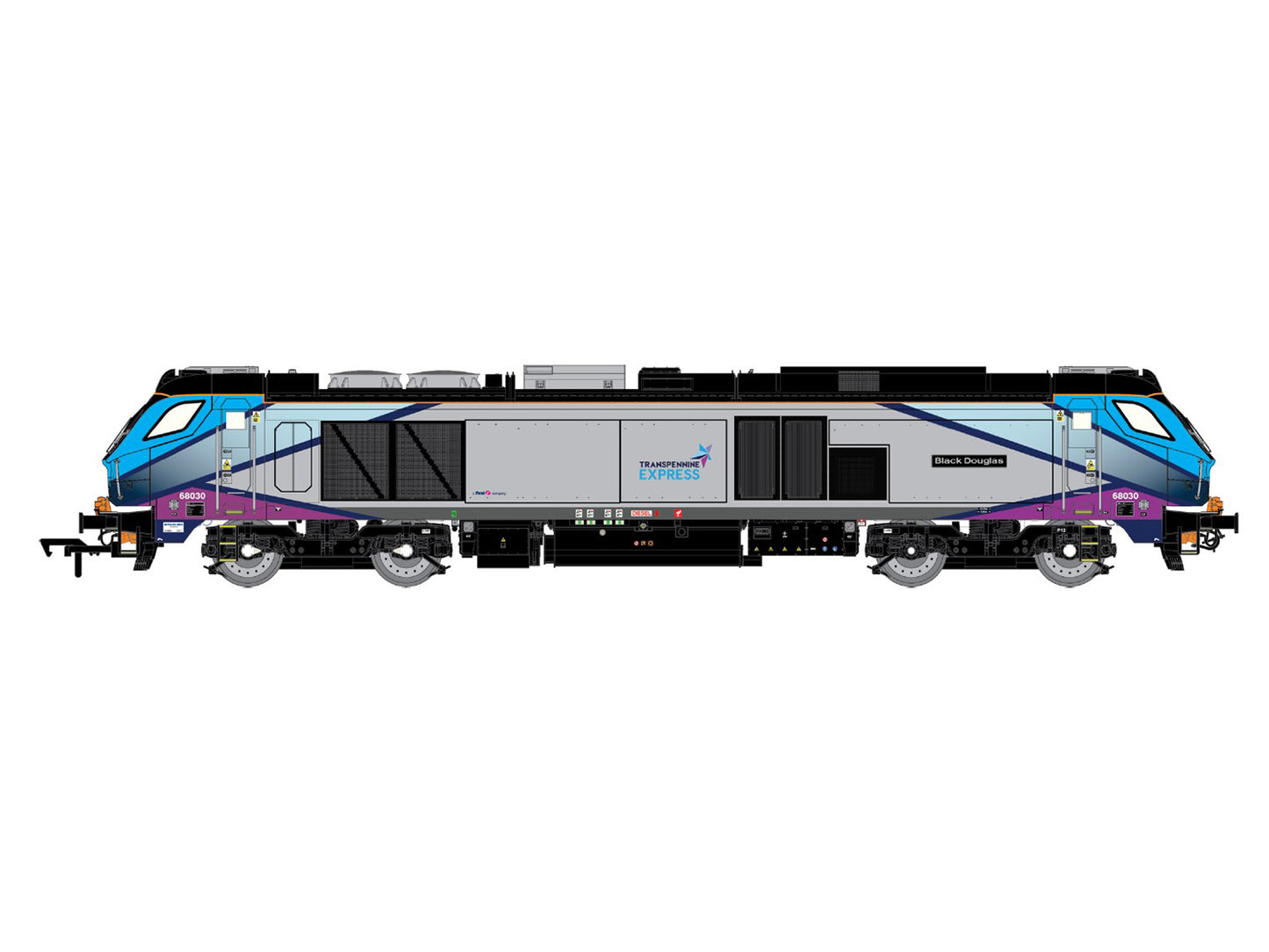 Dapol Class 68 030 'Black Douglas' Transpennine Express OO Gauge 4D-022-025