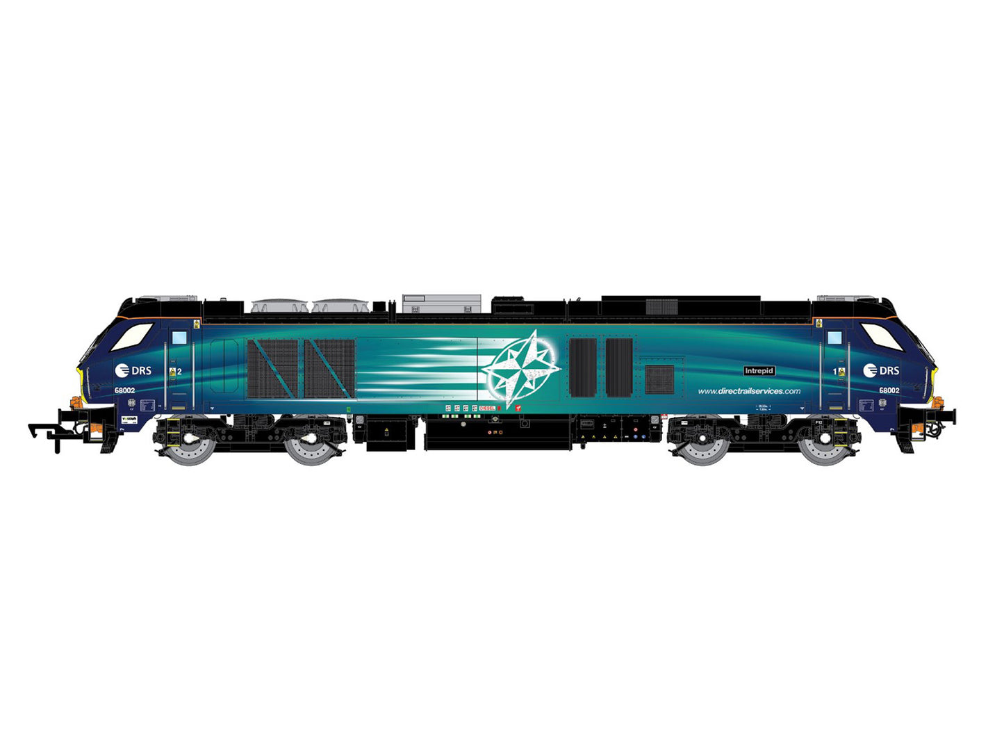 Dapol Class 68 002 'Compass' DRS New (DCC-Fitted) OO Gauge 4D-022-027D