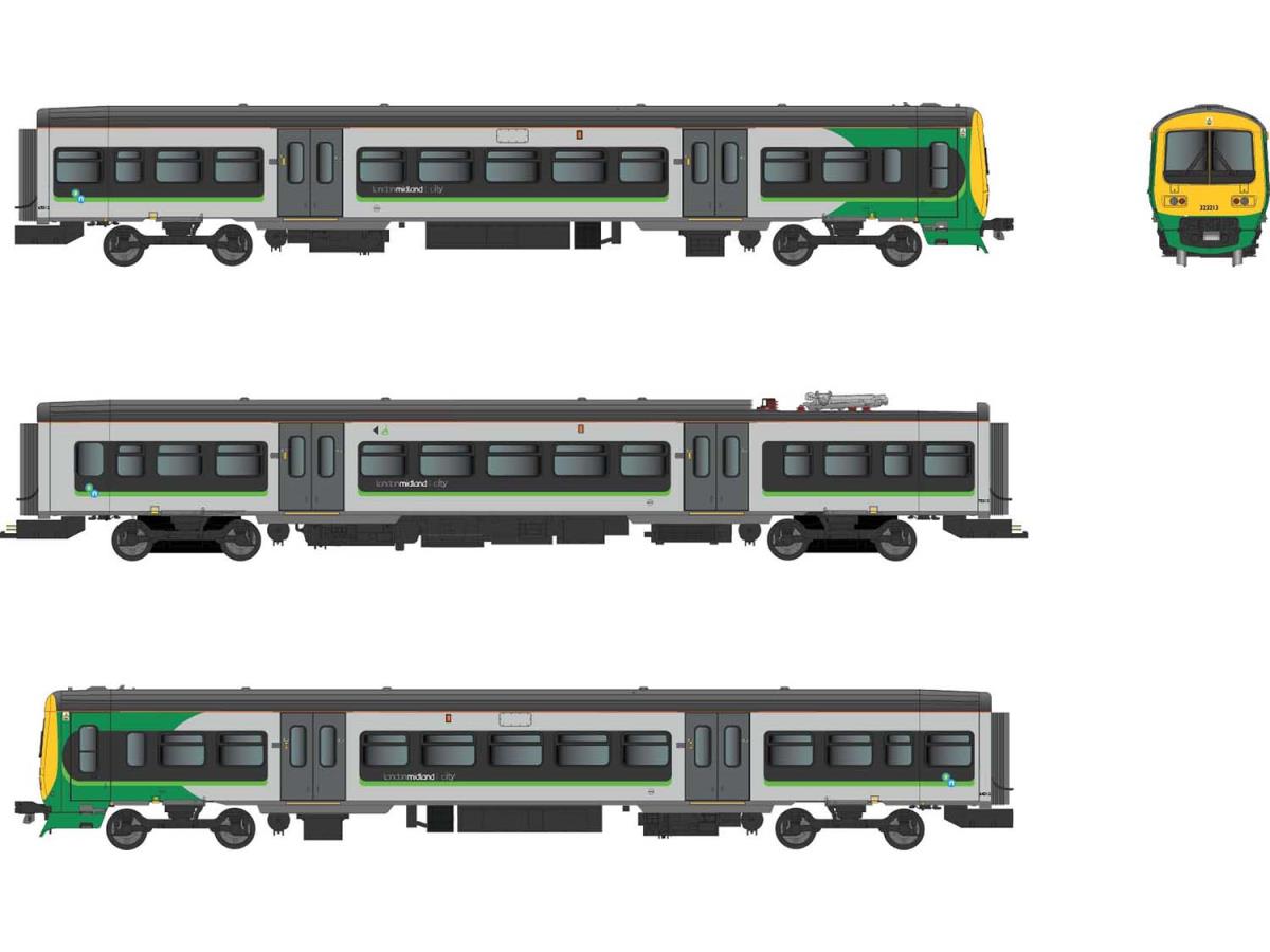 Dapol Class 323 213 3 Car EMU London Midland OO Gauge DA4D-323-003