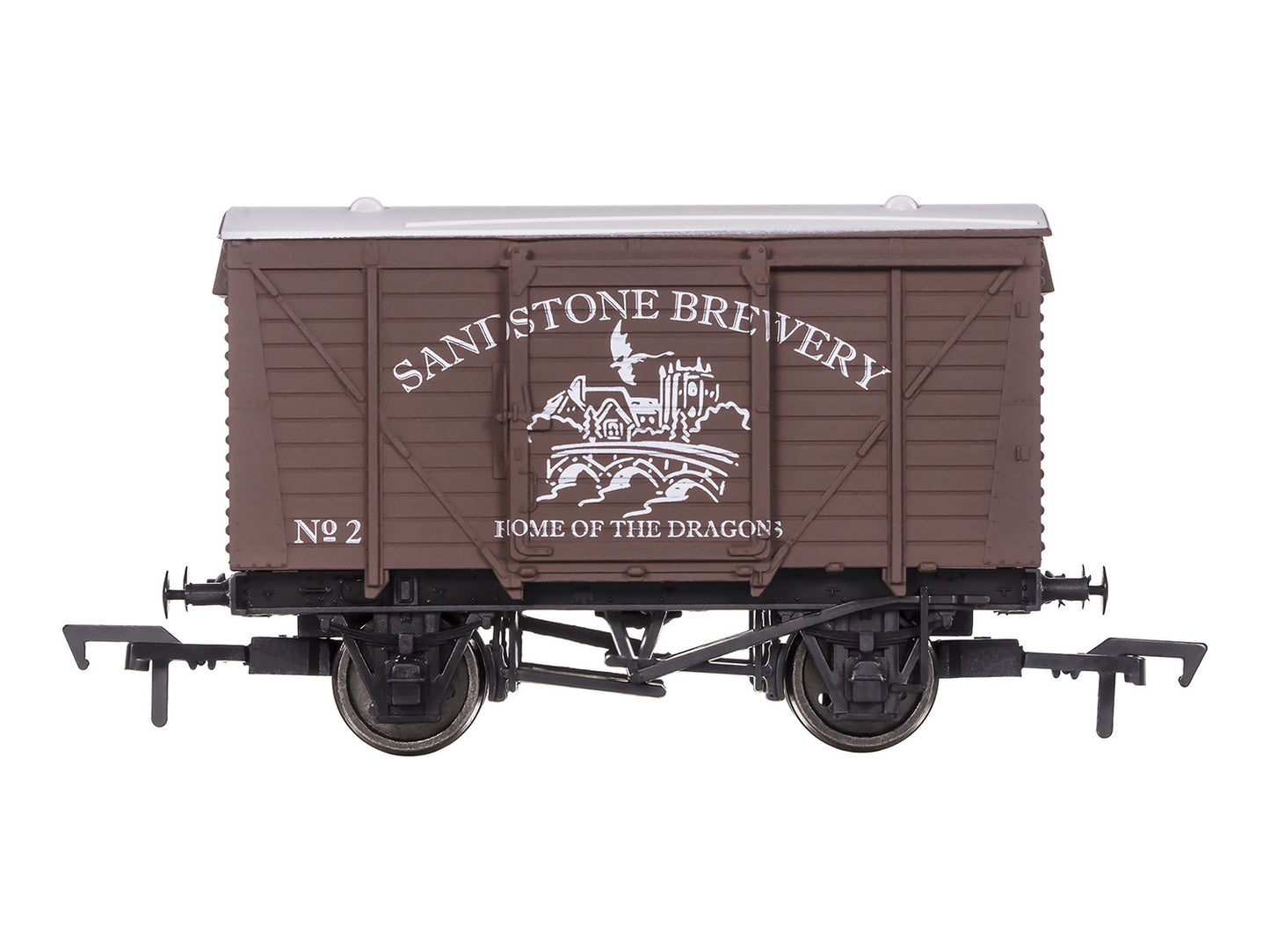 Dapol Ventilated Van Sandstone Brewery No.2 OO Gauge DA4F-011-112