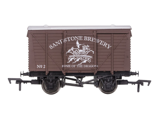 Dapol Ventilated Van Sandstone Brewery No.2 OO Gauge DA4F-011-112