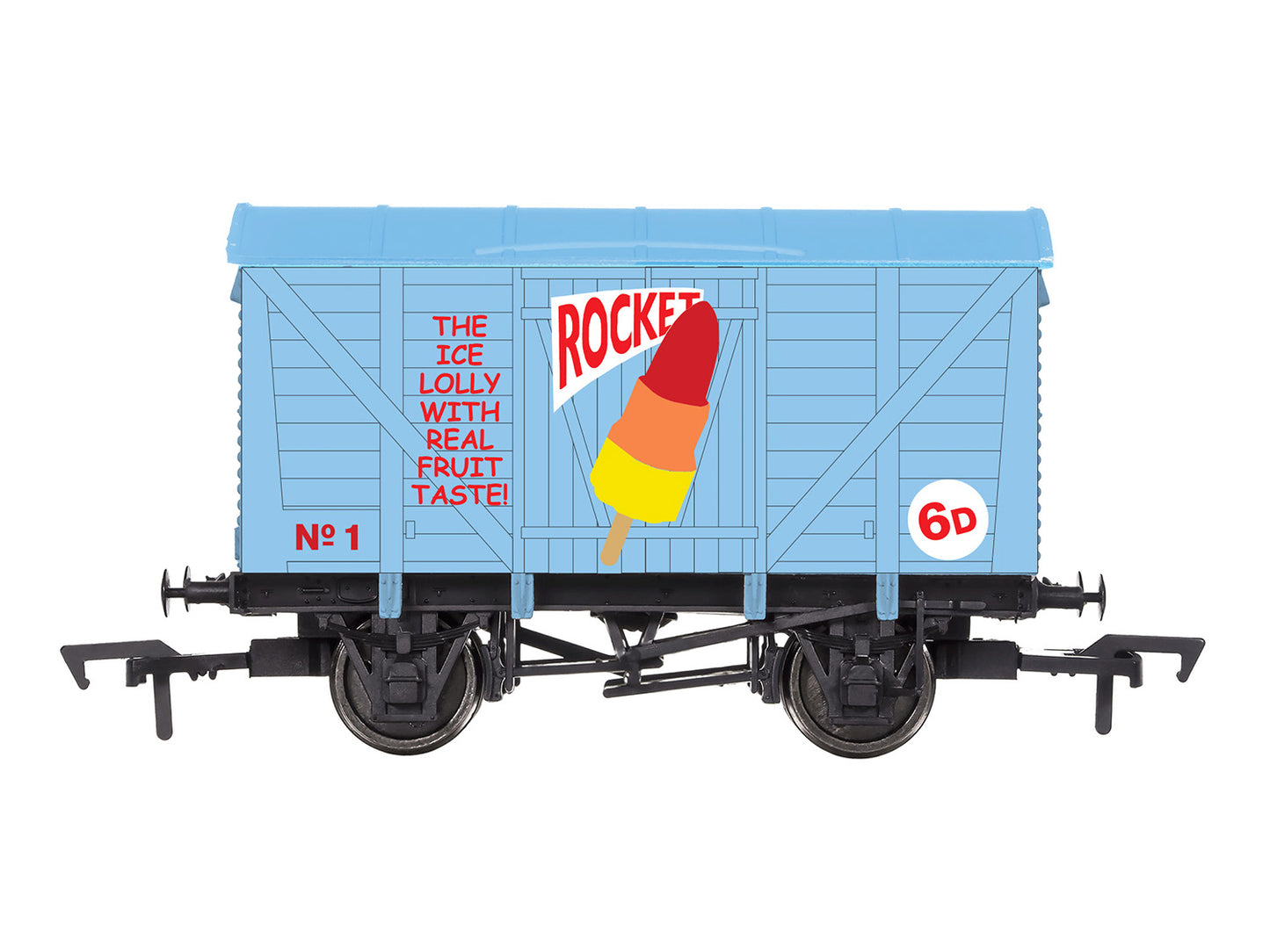 Dapol Ventilated Van Rocket Lolly No.1 Weathered OO Gauge 4F-012-052