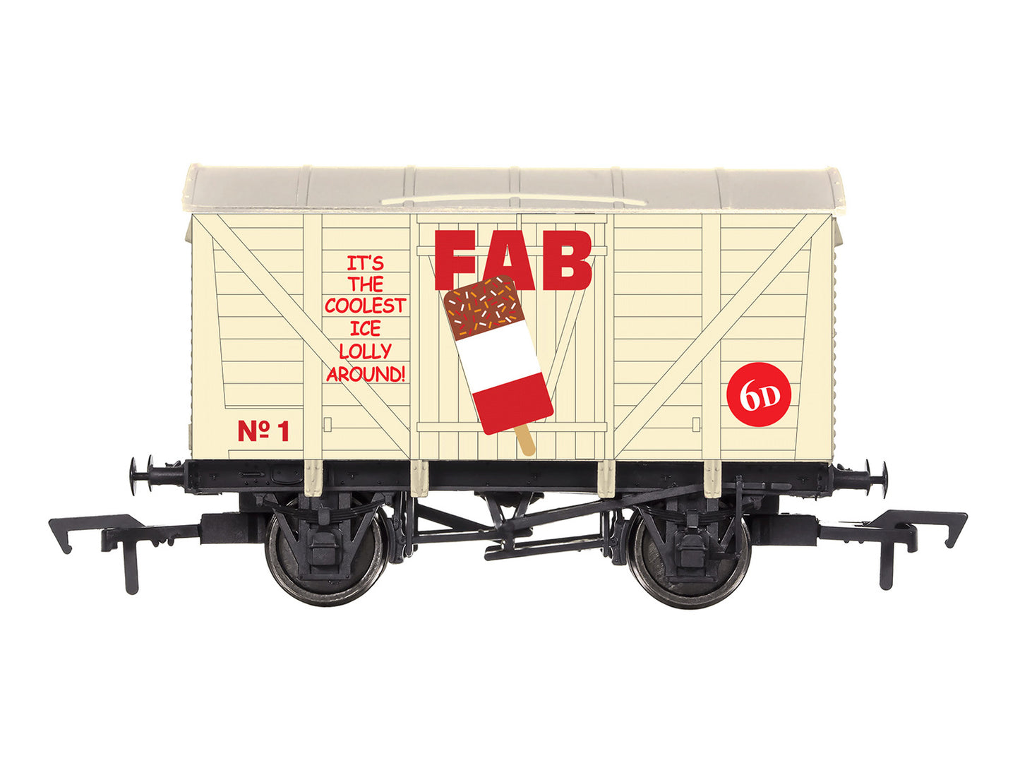 Dapol Ventilated Van Fab Lolly No.1 Weathered OO Gauge 4F-012-054