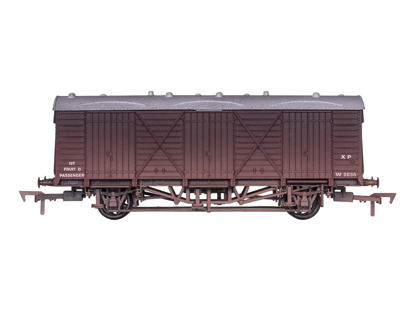 Dapol Fruit D Van BR Maroon W2030 Weathered 4F-014-050