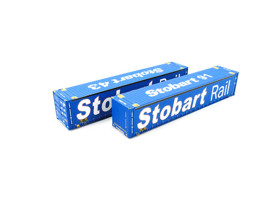 Dapol 45ft Curtain Container Set (2) Tesco 4F-028-154 OO Gauge