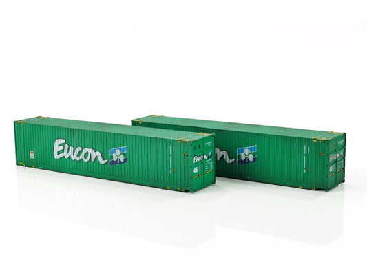 Dapol 45ft Hi-Cube Container Pack (2) Eucon Weathered OO Gauge DA4F-028-163