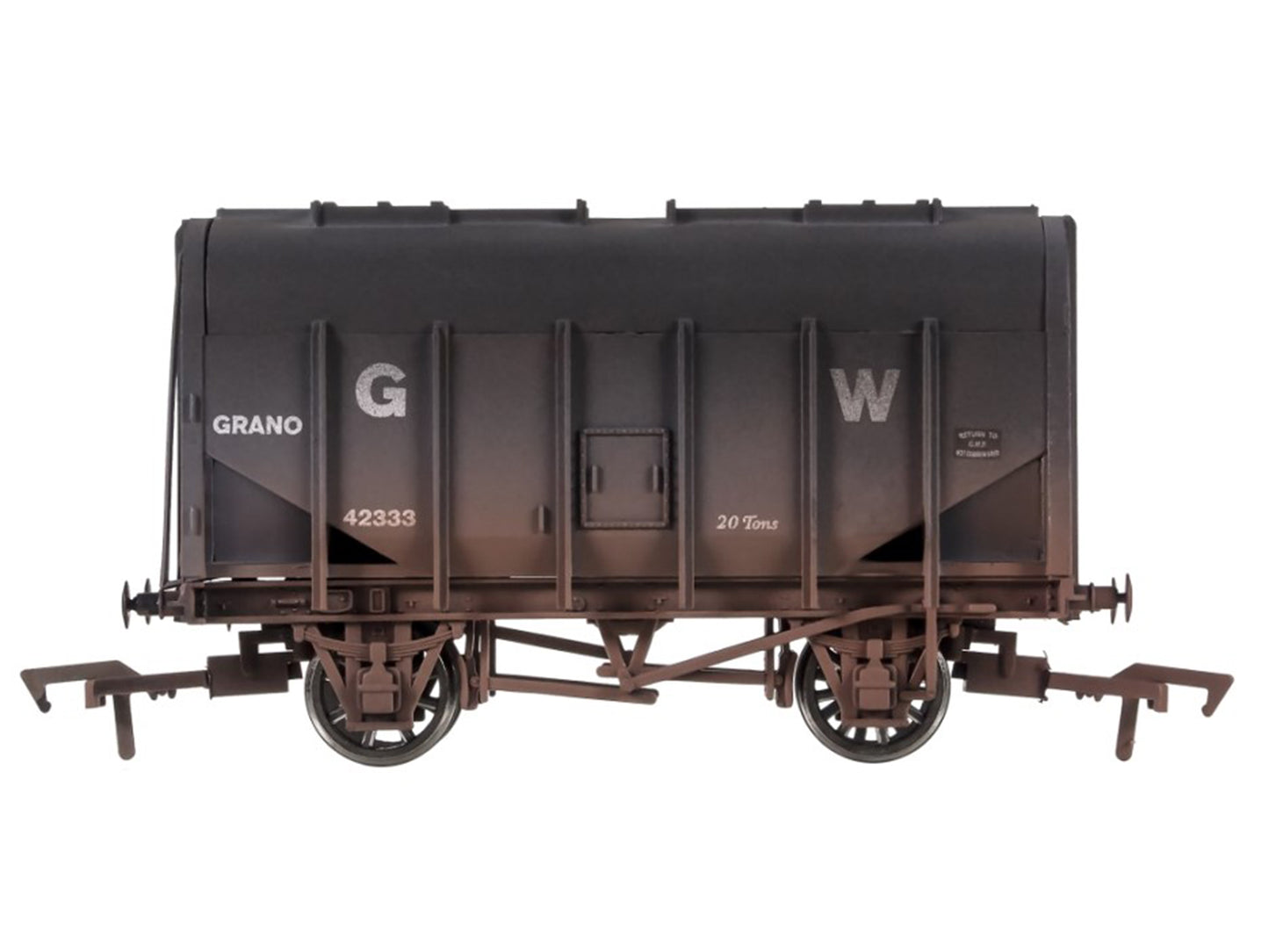 Dapol Bulk Grain Hopper GWR 42333 Weathered OO Gauge DA4F-036-050