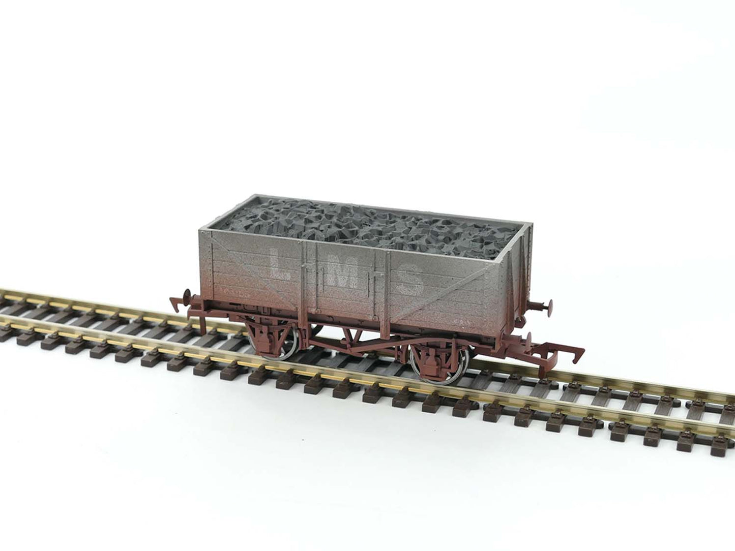 Dapol 5 Plank Wagon LMS 404105 Weathered 4F-051-056 OO Gauge