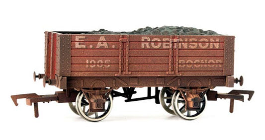 Dapol 5 Plank Wagon 9' Wheelbase E A Robinson Weathered OO Gauge DA4F-052-006