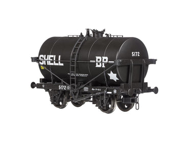 Dapol 14t Class B Tank Wagon Shell-BP Black 5172 DA4F-059-001 OO Gauge