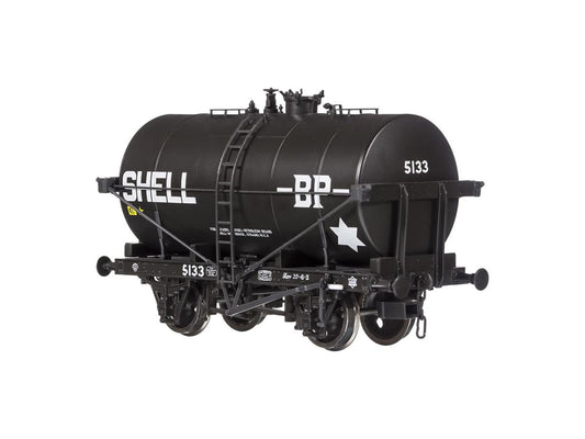 Dapol 14t Class B Tank Wagon Shell-BP Black 5133 DA4F-059-003 OO Gauge