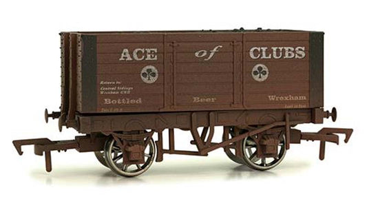 Dapol 7 Plank Wagon 9ft Wheelbase Ace of Clubs Weathered OO Gauge DA4F-072-006