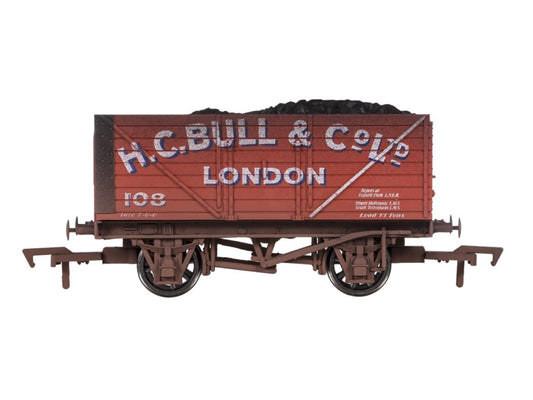 Dapol 8 Plank Wagon H C Bull 108 Weathered OO Gauge DA4F-080-131