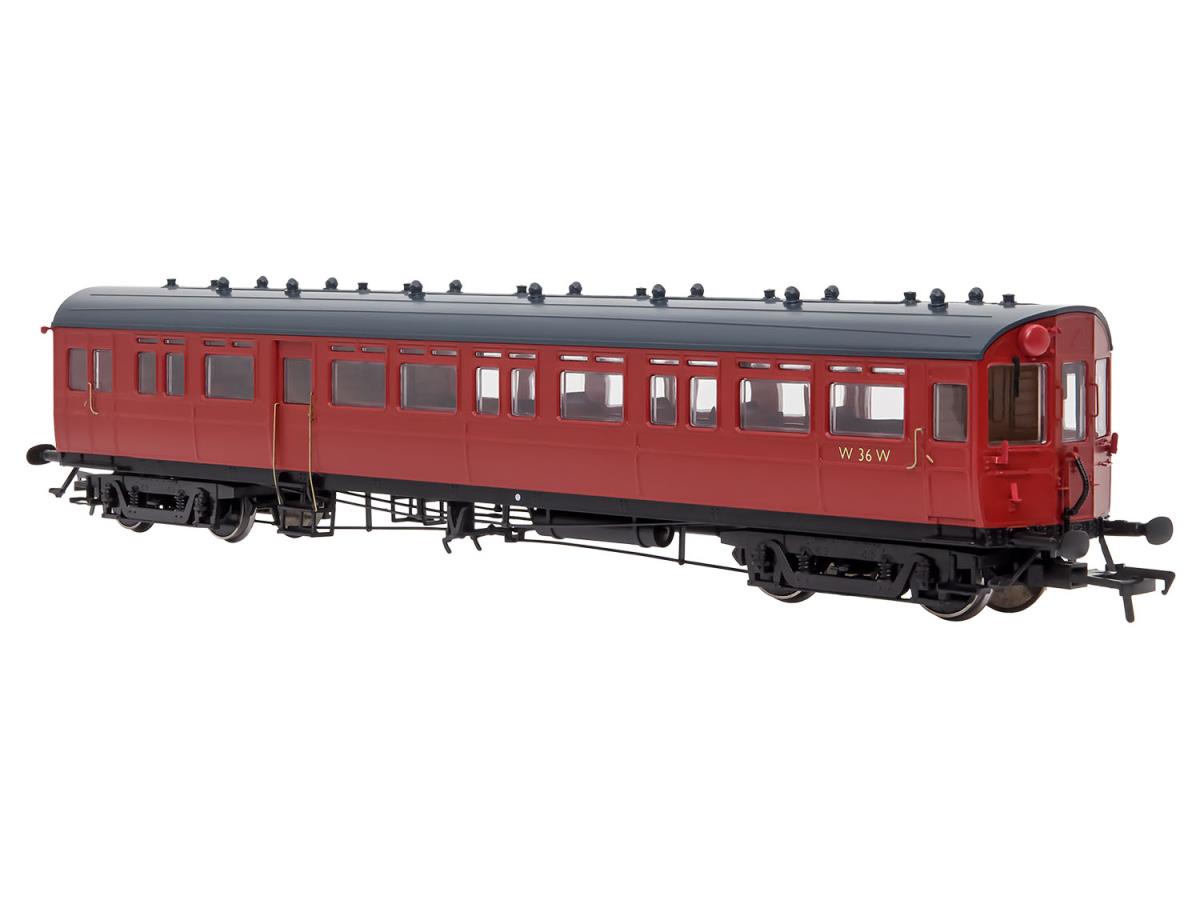 Dapol GWR Autocoach W36 BR Crimson (DCC-Fitted) DA4P-004-006D OO Gauge