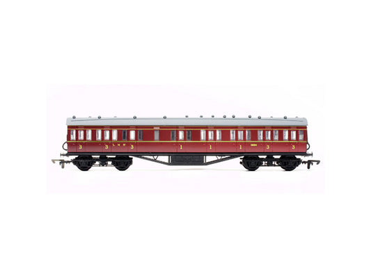Dapol 57ft Stanier Non Corridor Composite LMS Lined Maroon 19175 DA4P-010-102