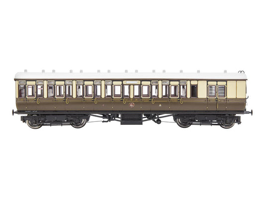 Dapol 4P-020-102 GWR Toplight Mainline City Lined Choc/Cm 3rd Brake 3750 S2 OO