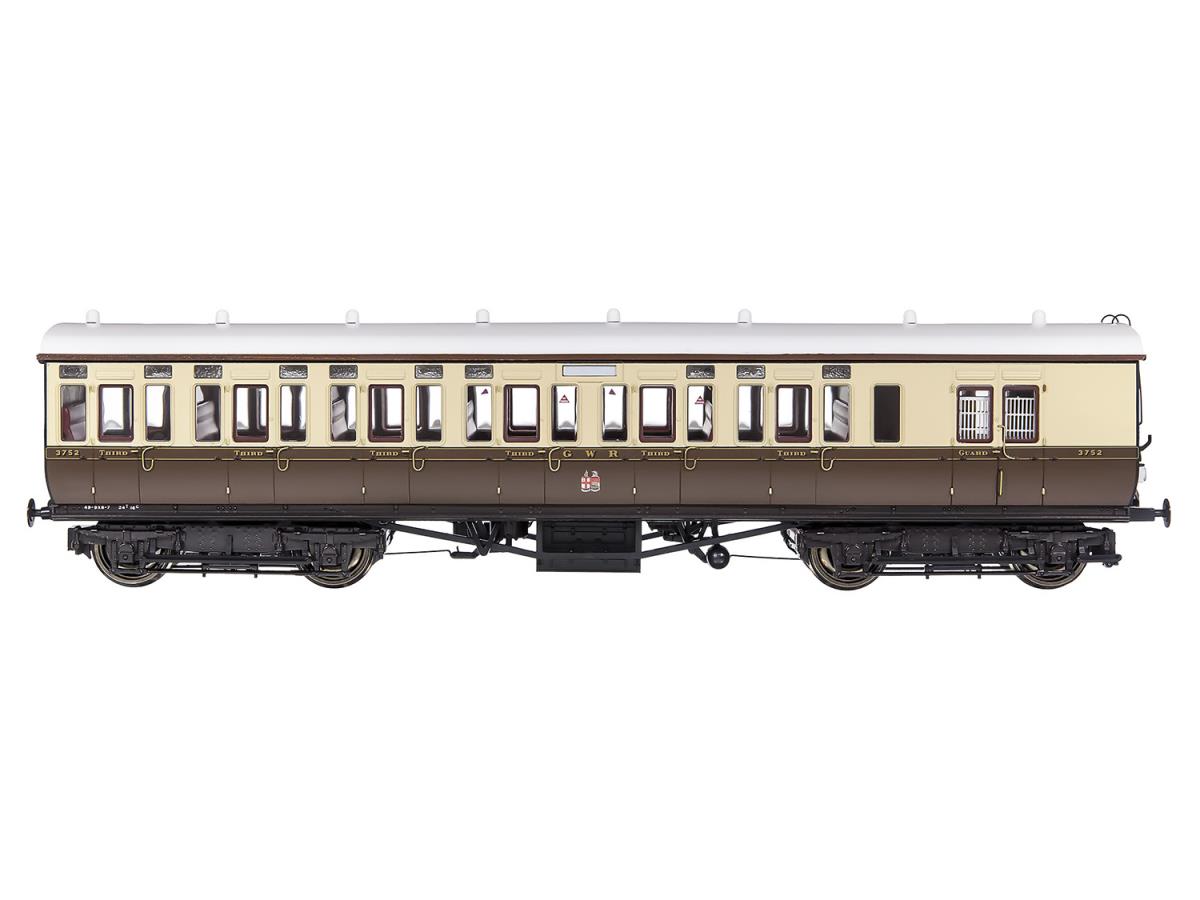 Dapol 4P-020-202 GWR Toplight Mainline City T Cty Choc/Cm 3rd Brake 3752 S3 OO