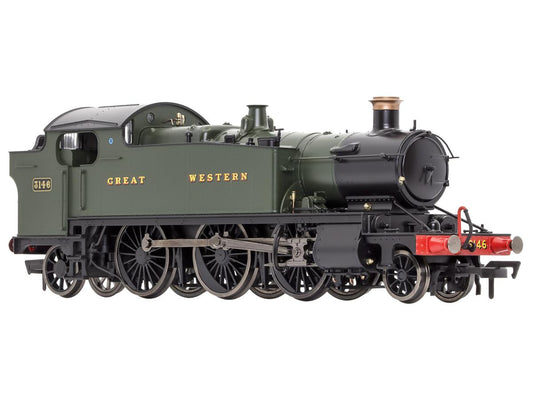 Dapol Large Prairie 2-6-2 3146 Great Western Green (DCC-Fitted) DA4S-041-008D OO