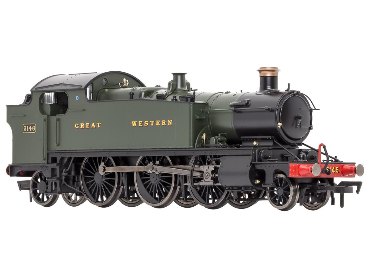 Dapol Large Prairie 2-6-2 3146 Great Western Green (DCC-Sound) DA4S-041-008S OO