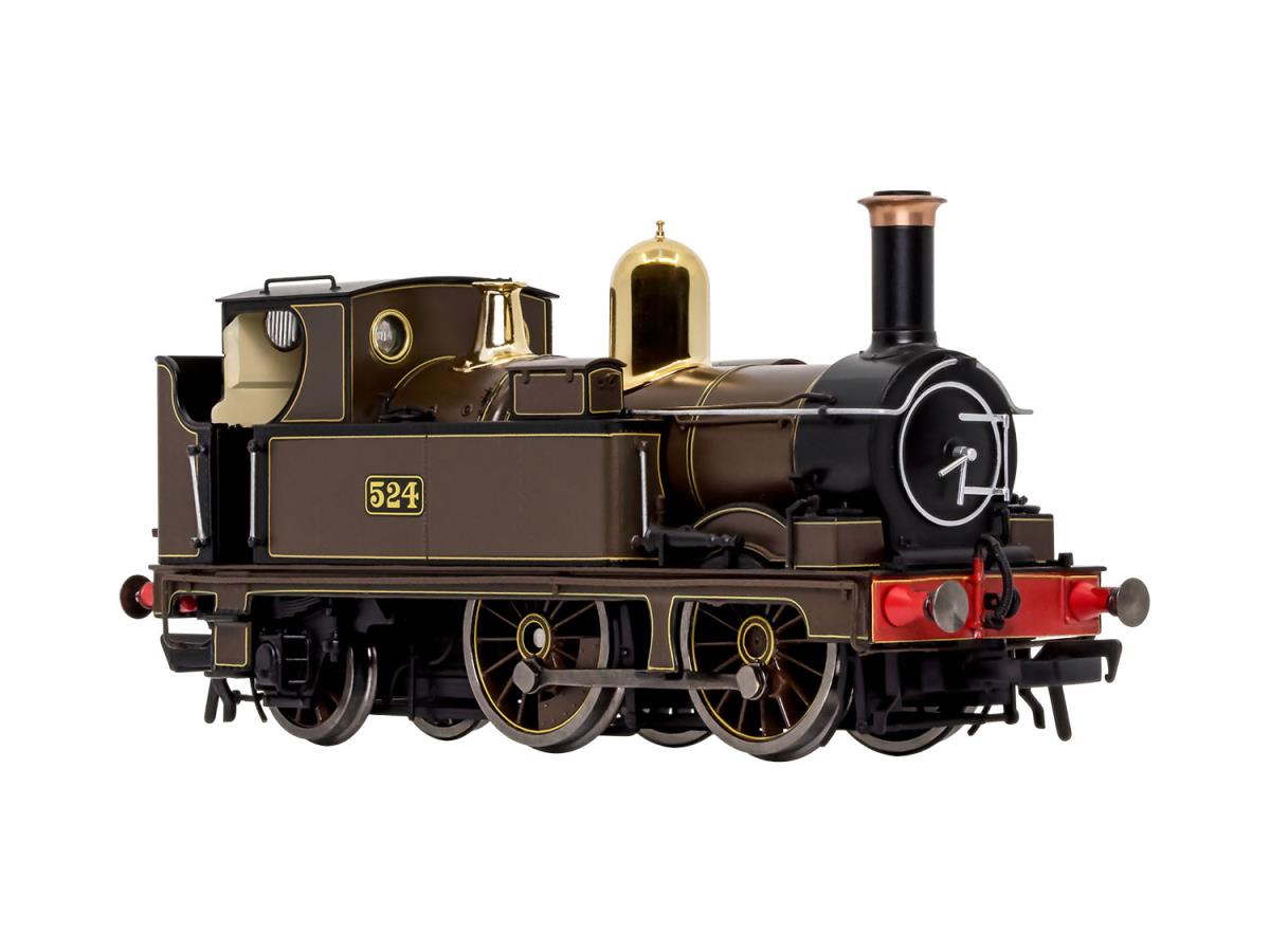 Dapol 0-4-2 517 Class GWR Lined Chocolate 524 (DCC-Sound) OO Gauge 4S-517-002S