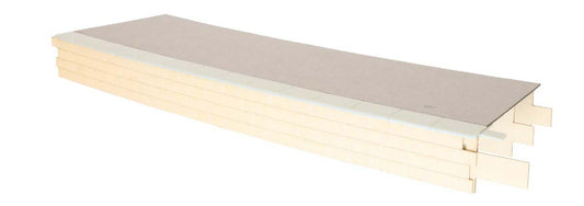 Dapol Kitmaster Genesis Platform Convex Curve Stone/Tarmac DA7B-000-003 O Gauge