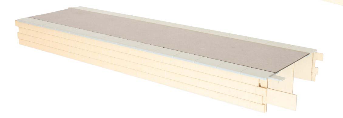 Dapol Kitmaster Genesis Platform Island Straight Stone/Tarmac DA7B-000-007 O Gauge