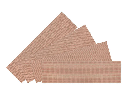 Dapol Kitmaster Stretcher Bond Brick Sheets 310 x 84mm (4) DA7C-002-001 O Gauge