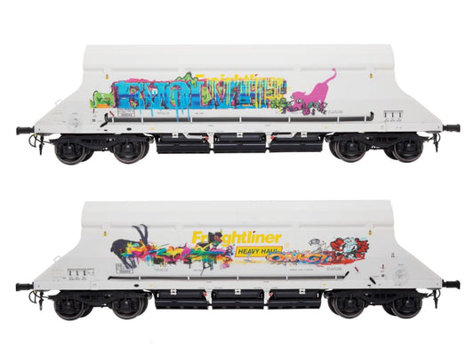 Dapol HIA Hopper Freightliner Heavy Haul White 369044 Graffiti DA7F-026-004G1
