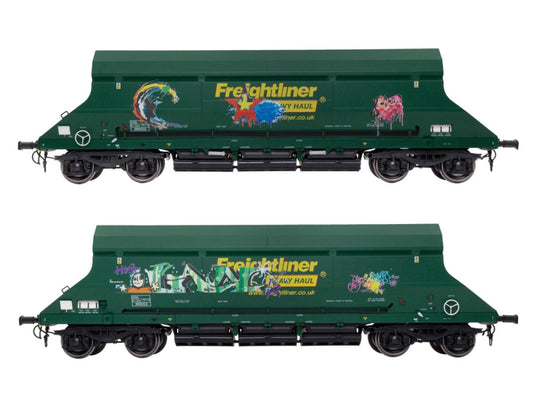 Dapol HIA Hopper Freightliner Heavy Haul Green 369002 Graffiti DA7F-026-005G1