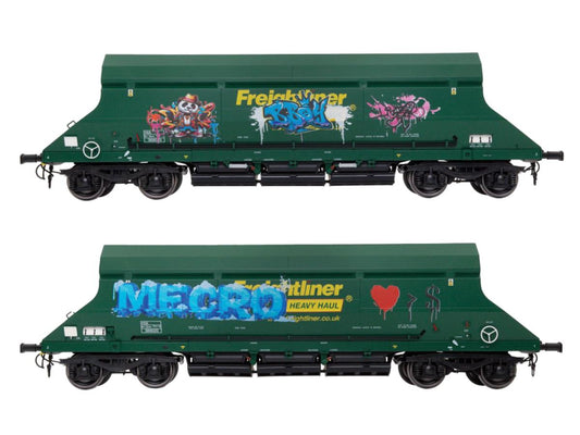 Dapol HIA Hopper Freightliner Heavy Haul Green 369020 Graffiti DA7F-026-006G1