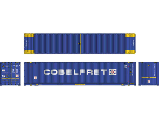 Dapol 45ft High Cube Container Cobelfret CLDU 960451 8 LEG1 DA7F-028-601 O Gauge
