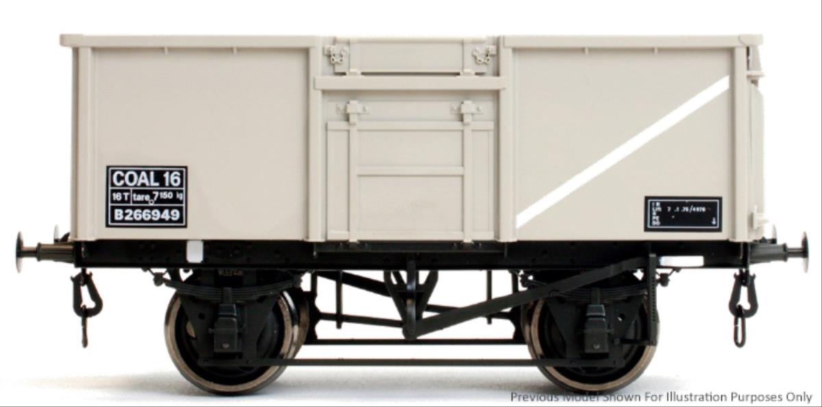 Dapol 16t Steel Mineral Wagon Welded BR Grey B258683 O Gauge 7F-030-015