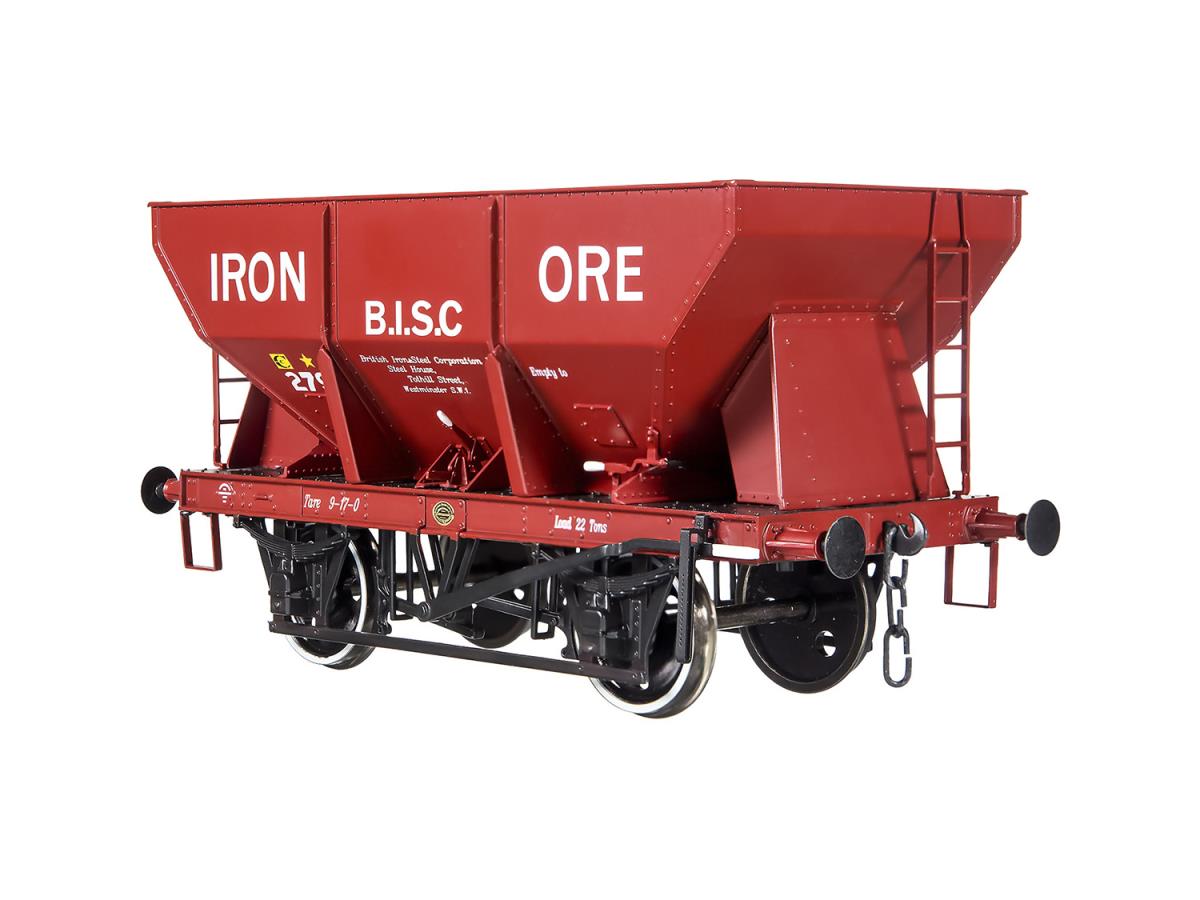 Dapol 24t Steel Hopper Red Oxide 279 Iron Ore BISC O Gauge 7F-033-006