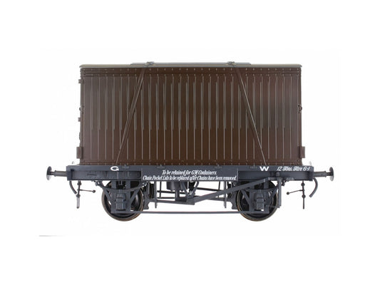 Dapol Conflat BR B735400 & Container British Railways BD76108 DA7F-037-008 O Gauge