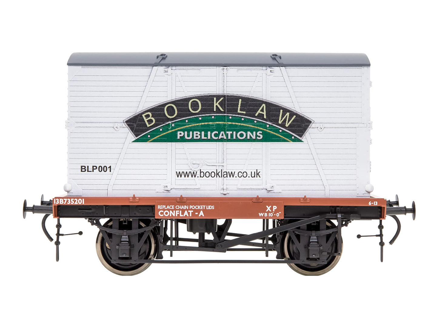 Dapol DA7F-037-019W Conflat & Container Book Law Publications Weathered O Gauge