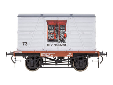 Dapol DA7F-037-020W Conflat & Container Browsers Bookshop Weathered O Gauge