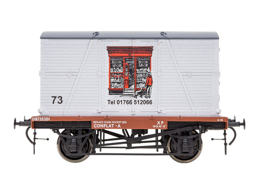 Dapol DA7F-037-020W Conflat & Container Browsers Bookshop Weathered O Gauge