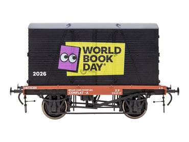Dapol DA7F-037-021W Conflat & Container World Book Day 2026 Weathered O Gauge