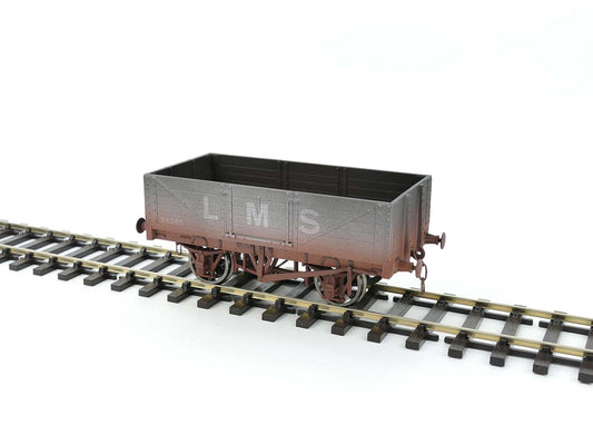 Dapol 5 Plank Wagon LMS 24365 Weathered O Gauge 7F-051-058W