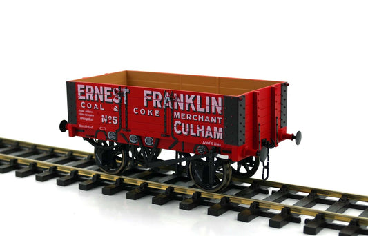 Dapol 5 Plank Wagon 9ft Wheelbase Ernest Franklin 5 DA7F-052-007 O Gauge