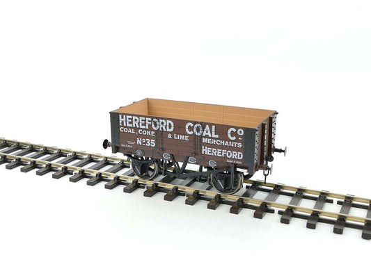 Dapol 5 Plank Wagon 9ft Wheelbase Hereford Coal 35 O Gauge DA7F-052-008