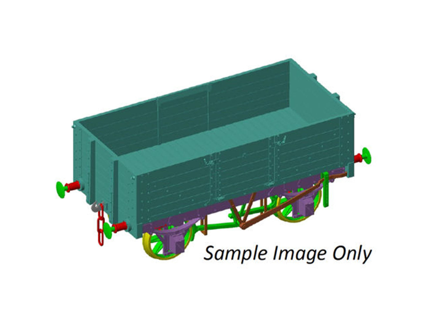 Dapol 5 Plank Wagon 9' Wheelbase Woolway No.18 DA7F-052-013 O Gauge