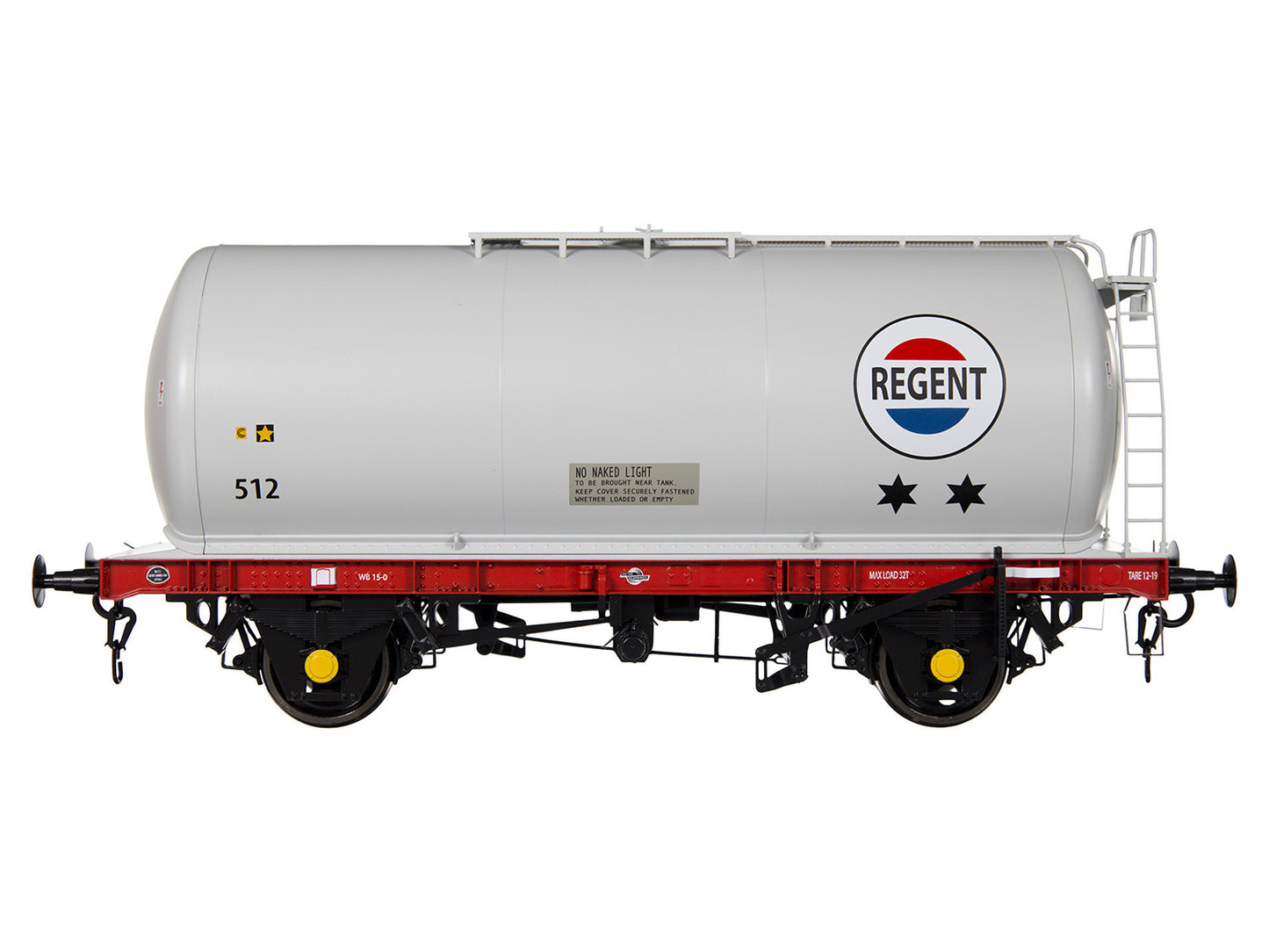 Dapol 7F-064-003 45t TTA Tank Wagon Regent Grey/Red 512 O Gauge