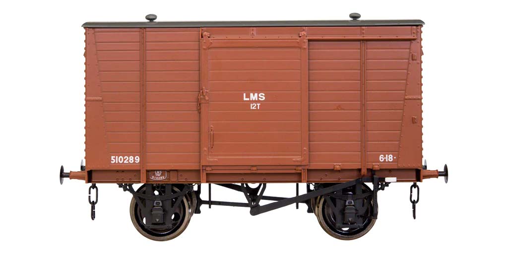 Dapol 7F-065-002 LMS Standard 12t Van Bauxite 510289 O Gauge