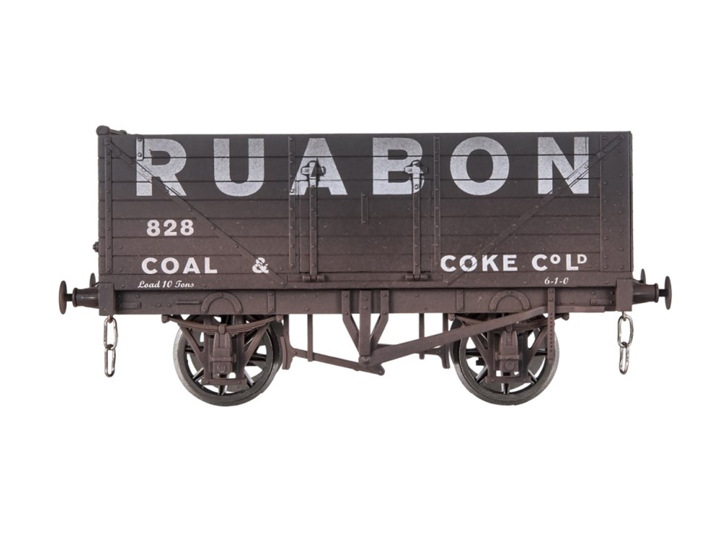 Dapol 7 Plank Wagon Ruabon 821 Weathered O Gauge DA7F-071-030W
