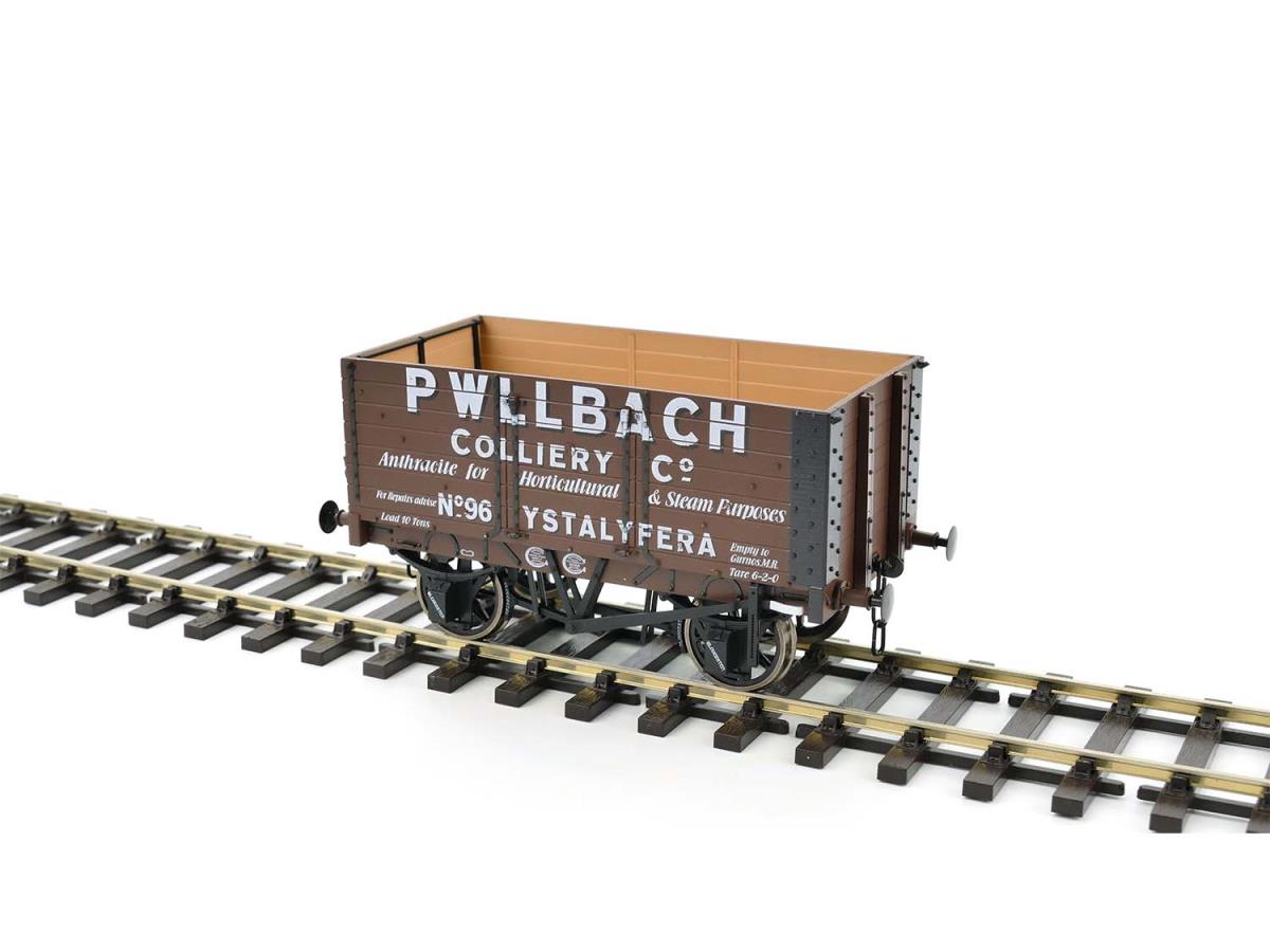Dapol 7 Plank Wagon 9' Wheelbase 3 Door Pwllbach 96 7F-073-013 O Gauge