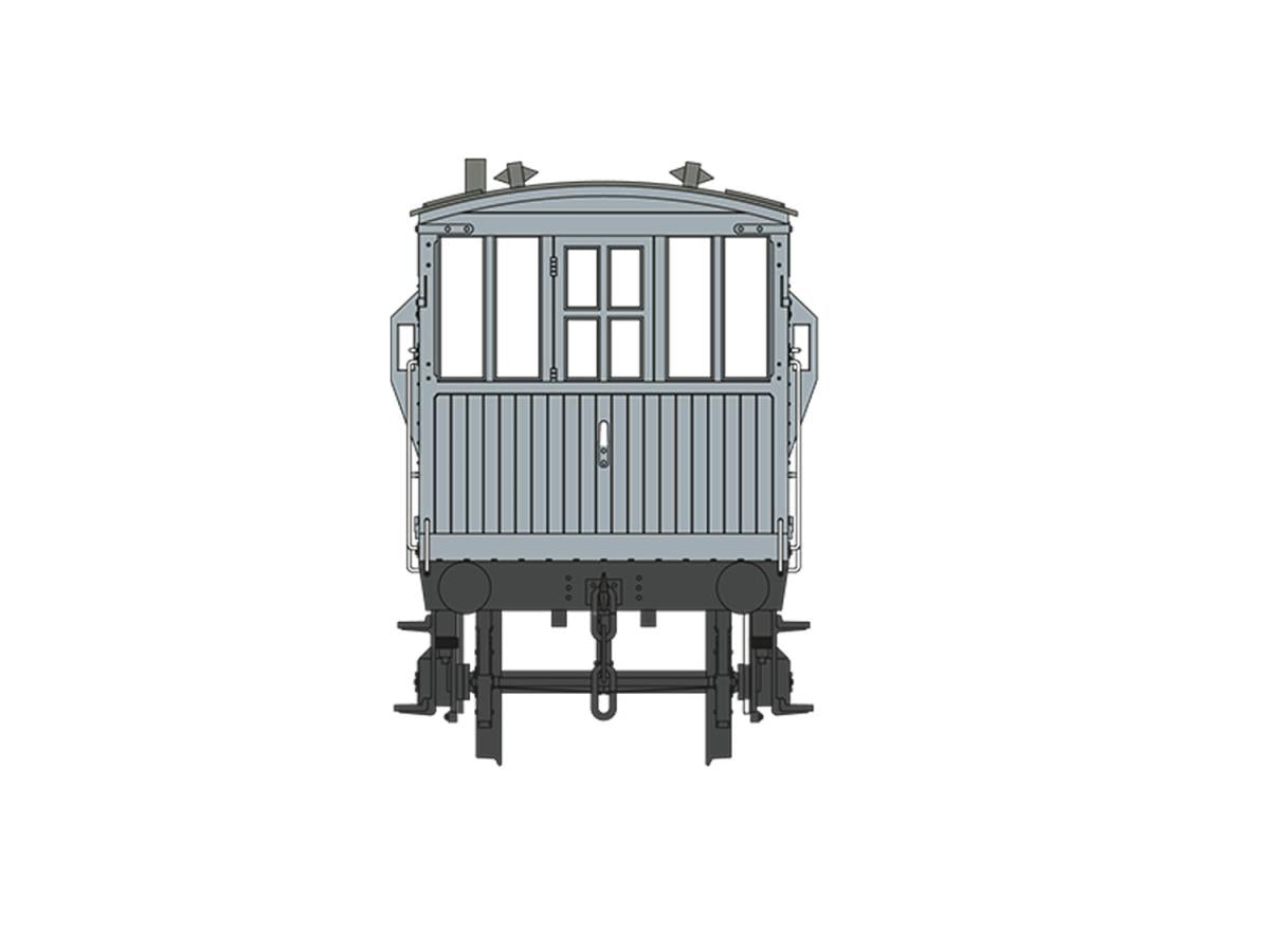 Dapol 20t Brake Van BR Grey B951509 DA7F-200-016 O Gauge